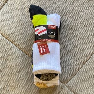 NWT Gold Toe Cotton Crew 4 Pack Athletic Socks Shoe Size 6-12.5, Sock Size 10-13